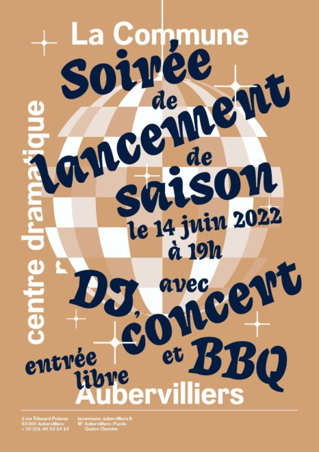 Flyer invitation présentation saison 22-23